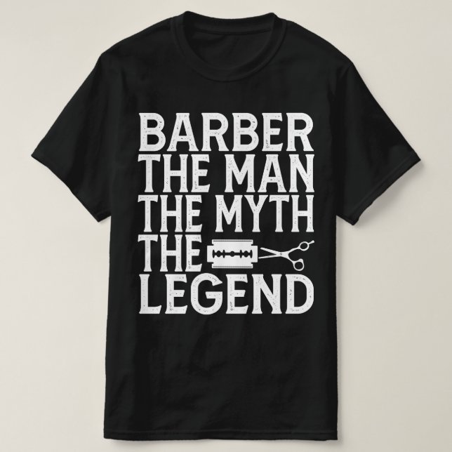 Barber Der Mann 2024 T-Shirt (Design vorne)