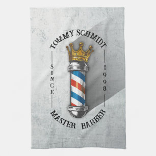 Barber Friseursalon King Crown Barberstange Friseu Geschirrtuch