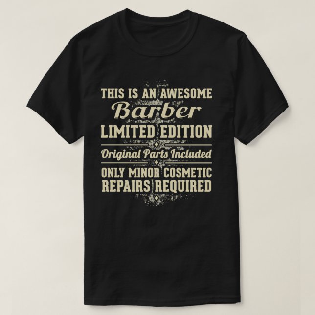 Barber Funny Job Geschenk 2 T-Shirt (Design vorne)