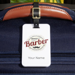 Barber Hair Hustler Friseur Retro Friseur Gepäckanhänger