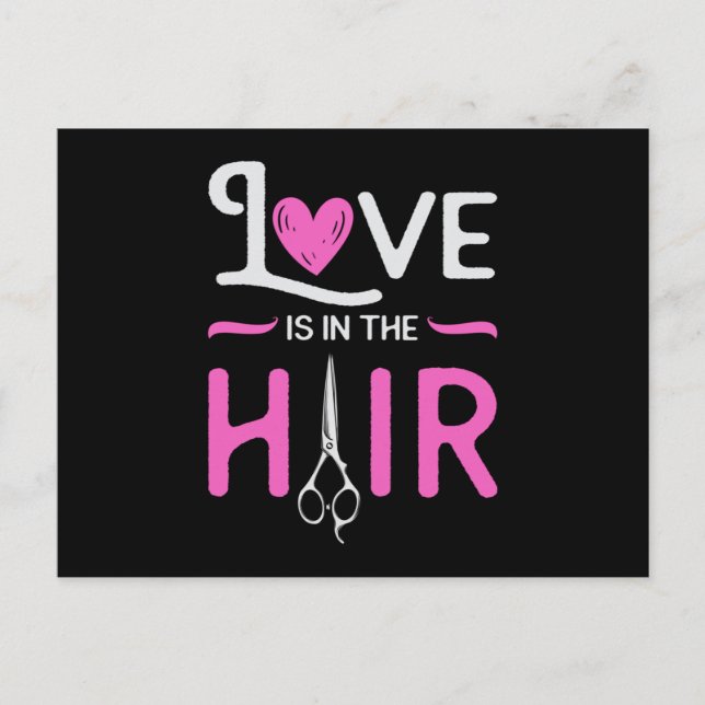 Barber Hair Stylist Friseur Schere Friseur Geschen Postkarte (Vorderseite)