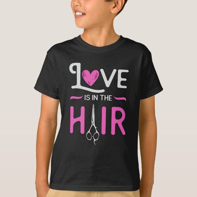 Barber Hair Stylist Friseur Schere Friseur Geschen T-Shirt (Vorderseite)