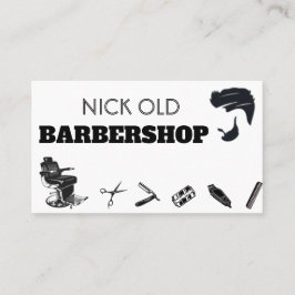 Barber Hair Stylist Moderne Mode Barber Visitenkarte
