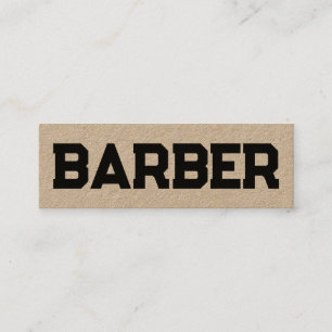 Barber Hairdresser QR Mini Visitenkarte