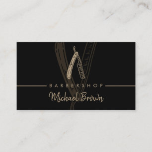 Barber-Logo Visitenkarte