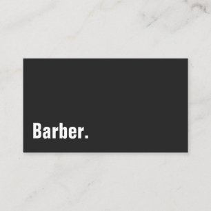 Barber Modernes Minimalistisches Beruflich Visitenkarte