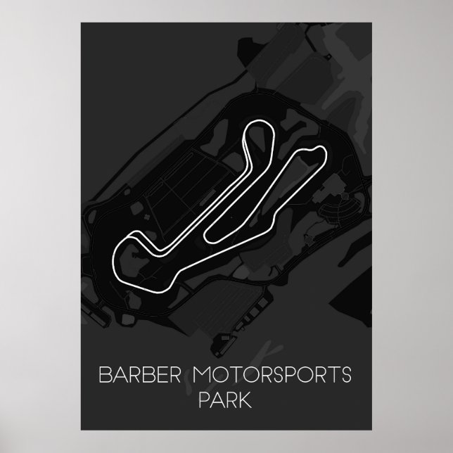 Barber Motorsport Park Poster (Vorne)