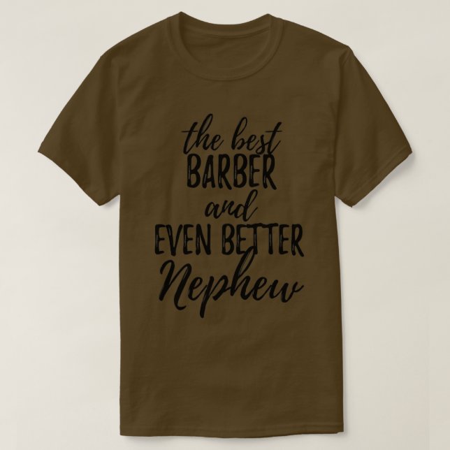 Barber Nephew Funny Gift Idee für Relative Gag Ins T-Shirt (Design vorne)