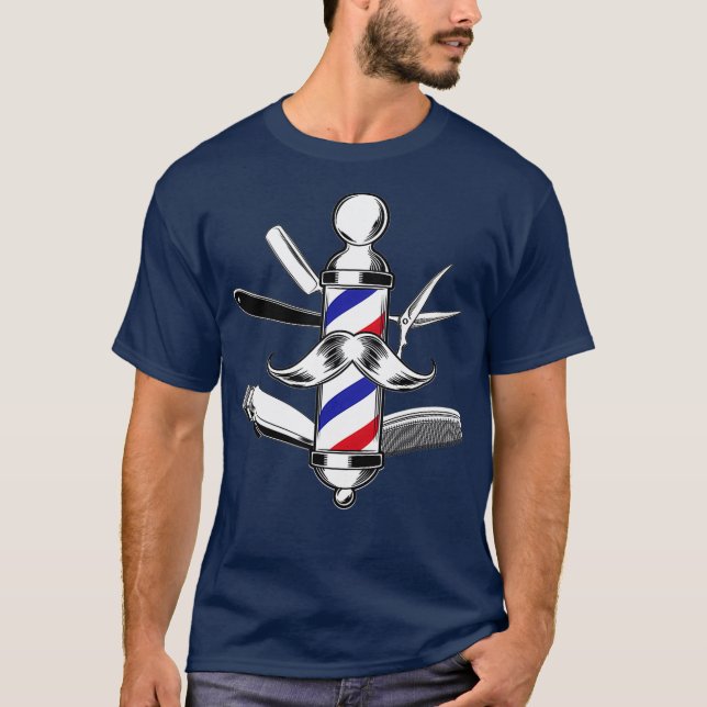 Barber or Hairstylist Fresh Cut Uniform T-Shirt (Vorderseite)