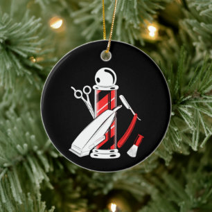 Barber Ornament Barber Pole Weihnachtsdekoration