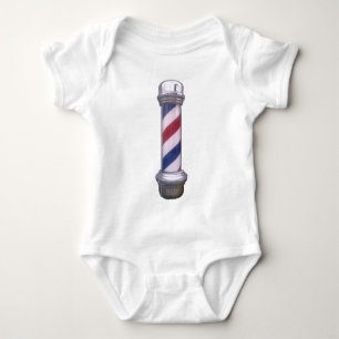 Barber Pole Baby Strampler