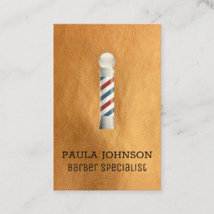 Barber Pole   Haarspezialist Visitenkarte