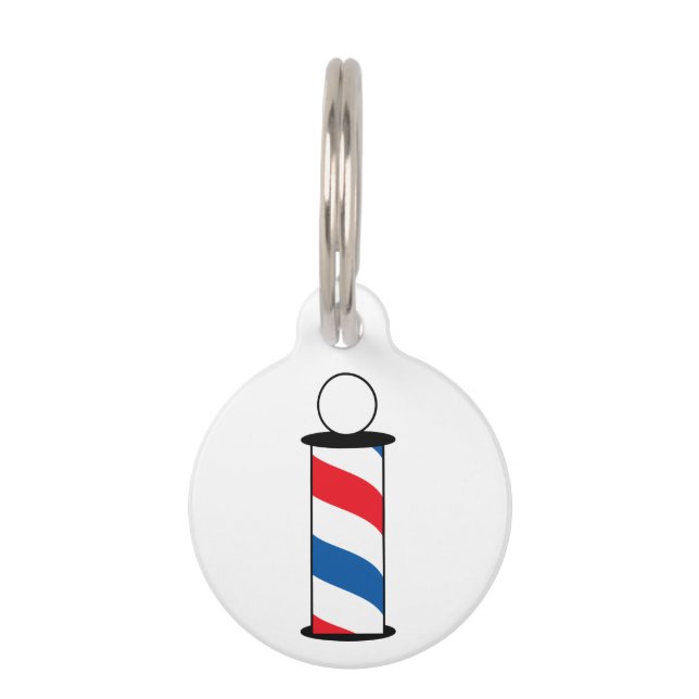 Barber Pole Haustiermarke (Vorderseite)