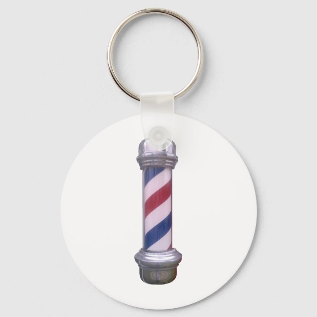 Barber Pole Schlüsselanhänger (Vorderseite)