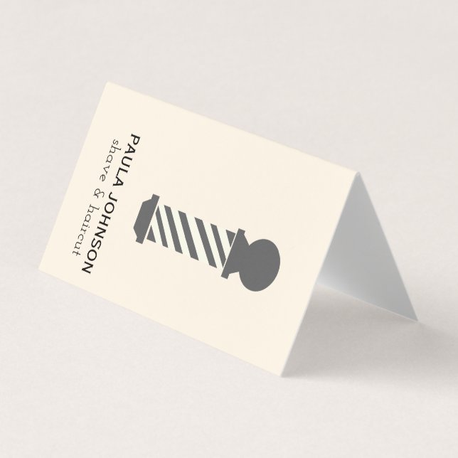 Barber Pole Visitenkarten (Vorderseite)