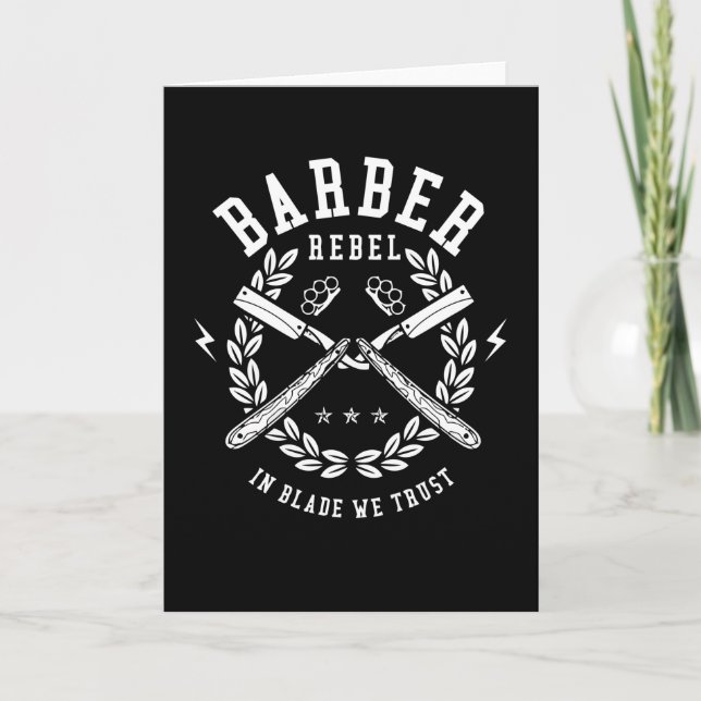 Barber Rebel Karte (Vorderseite)