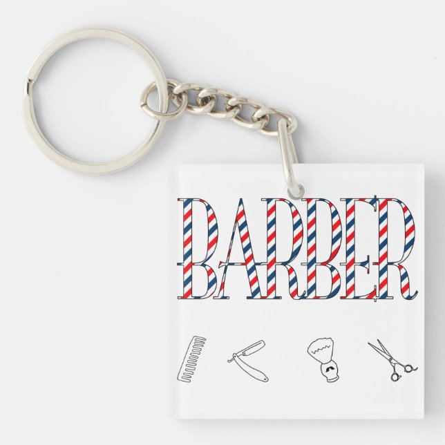 Barber Schlüsselanhänger (Vorderseite)