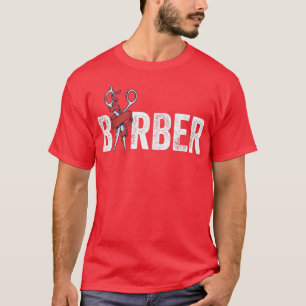 Barber Scissors Barber Barbershop Hair Dresser T-Shirt