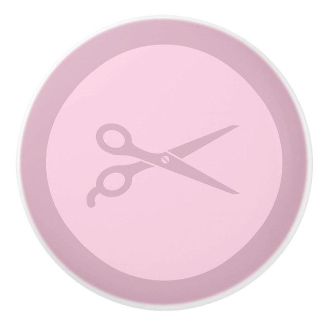 Barber Shears Hair Salon Scheren CUSTOM FARBE Keramikknauf (Vorderseite)