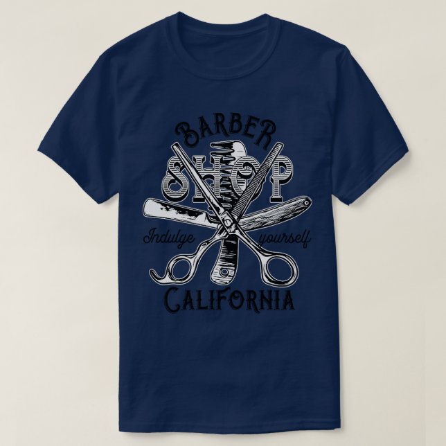 Barber Shop California TShirt (Design devant)