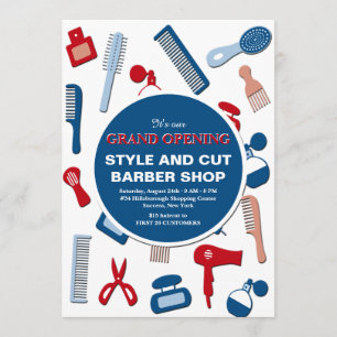 Barber Shop Grand Opening Ankündigung