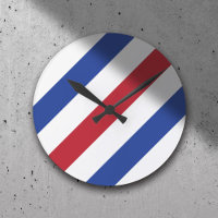 Barber Shop Haare Stylist Minimalistisch Blue Red 