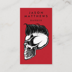BARBER SHOP   Haircut & Shave Square Business Card Visitenkarte