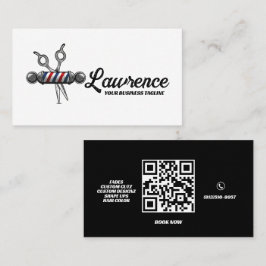 Barber-Shop-Logo-Beschriftung Beruflich Visitenkarte