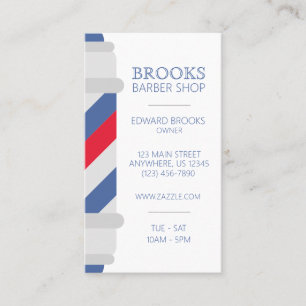 Barber Shop Pole Salon Coiffeur Cartes de visite