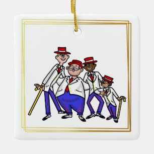 Barber Shop Quartet Ornement de Noël