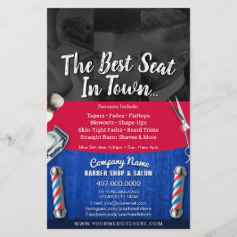 Barber Shop & Salon Individuell anpassbare Couponv Flyer