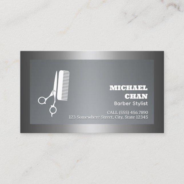 Barber Visitenkarte (Vorderseite)