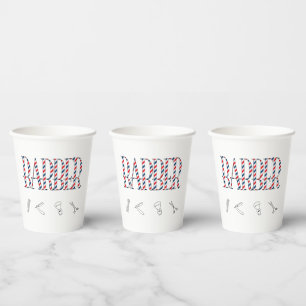 Barberporzellanplatte Pappbecher