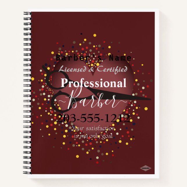 Barber's Daily Planner HAMbyWG Notizbuch (Vorderseite)