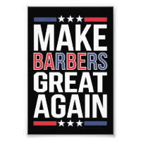 Barbers für Trump 2024 wieder zu großen Barrieren
