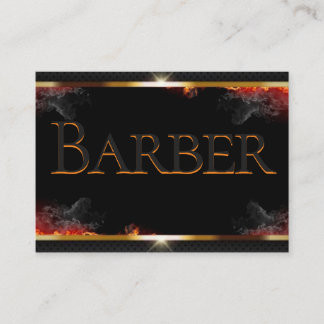 Barberschwarz, Grau, Gold-Visitenkarte Visitenkarte