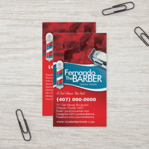 Barbershop Barber (Stollen und Kappenholz) Visitenkarte