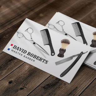 Barbershop Beruflich Hair Stylist Visitenkarte