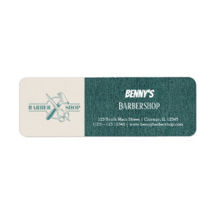 Barbershop Blauer Jeans Textur
