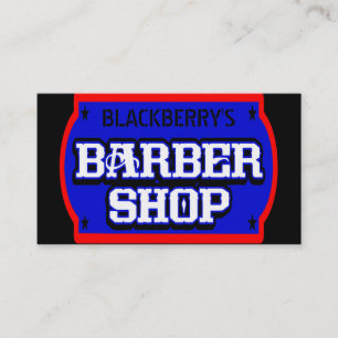 Barbershop Blue Visitenkarte
