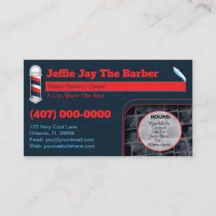 Barbershop Business Card (Barbershop-Vorlage) Visitenkarte