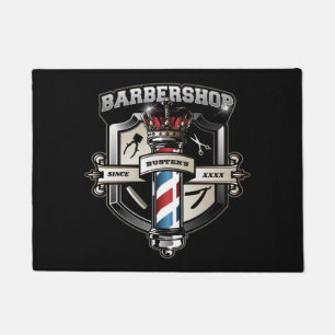 Barbershop Classic Logo personalisieren Fußmatte