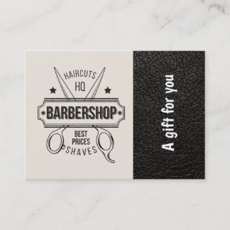 Barbershop en cuir look Certificat cadeau