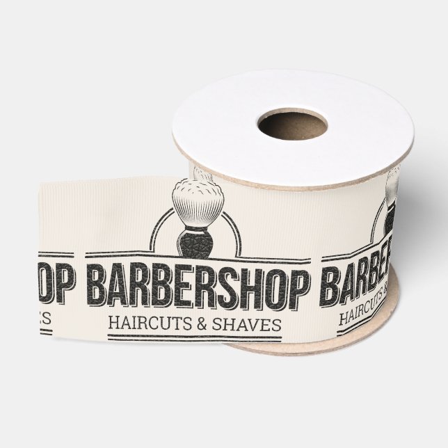 Barbershop Leder Look Ripsband (Spule)