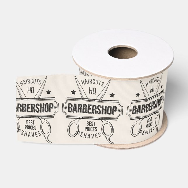 Barbershop Leder Look Ripsband (Spule)