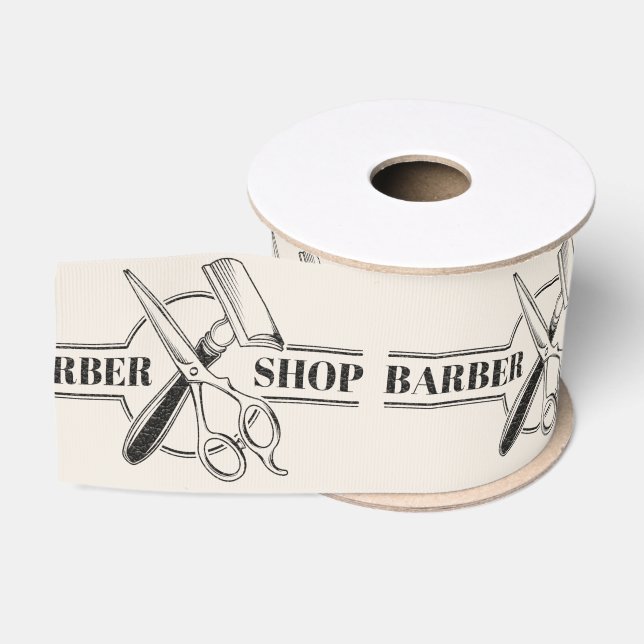Barbershop Leder Look Ripsband (Spule)