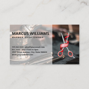 Barbershop-Logo   Workstation Business Card Visitenkarte
