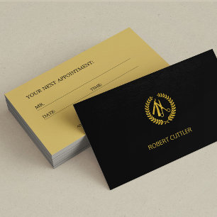Barbershop luxe noir logo de rendez-vous modèle
