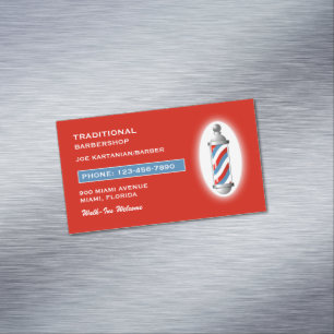 Barbershop Magnetische Visitenkarte