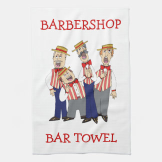 Barbershop Quartet Bar Serviette Personnaliser